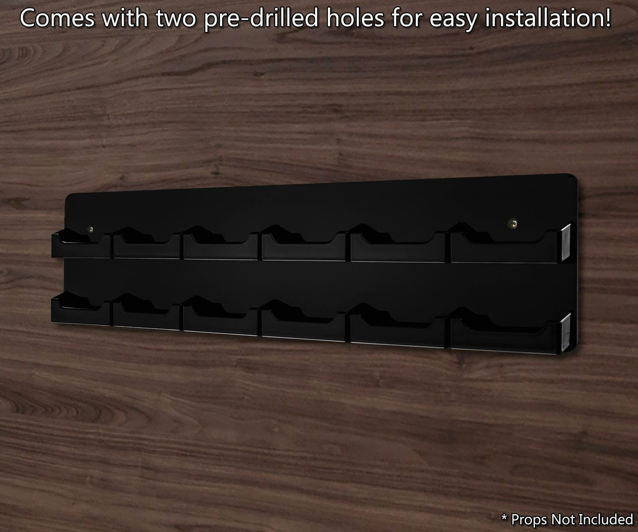 Comes with two pre drilled holes for easy installation