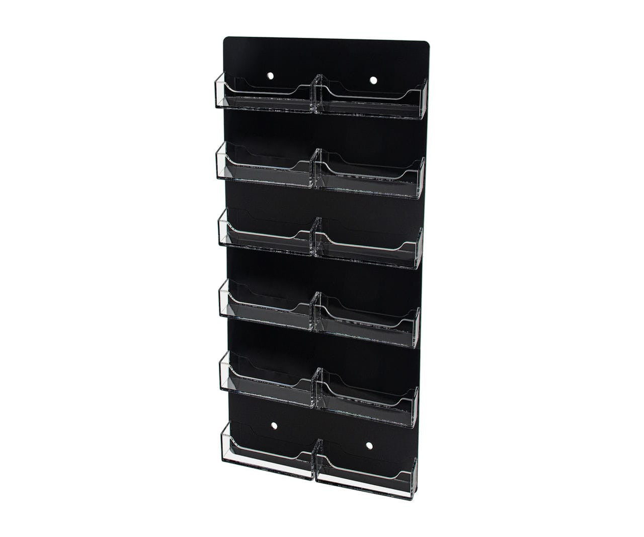Black Twelve Pocket Appointment Card Display Holder