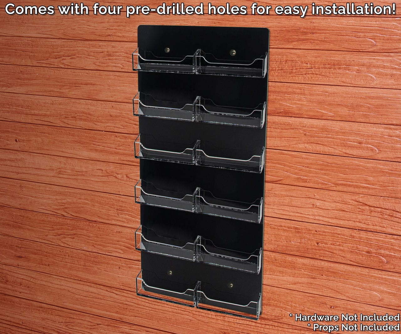 Clear and Black Gift Card Rack