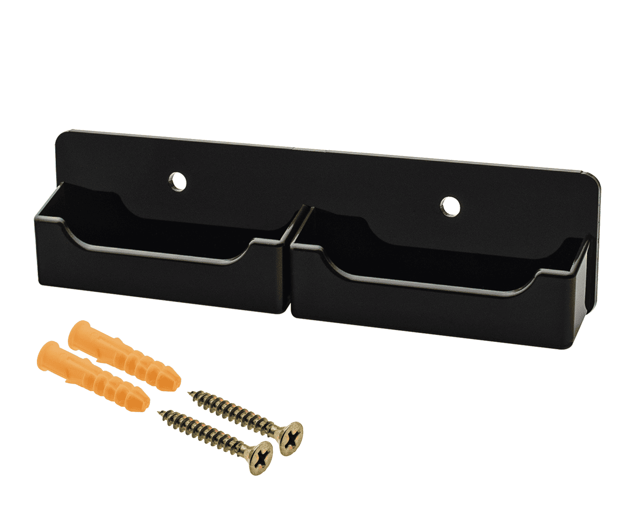 Black on Black Business Card Holder empty Wall Mountable