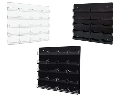 Clear on Clear Clear on Black Black on Black Multi Pocket Hanging Organizer