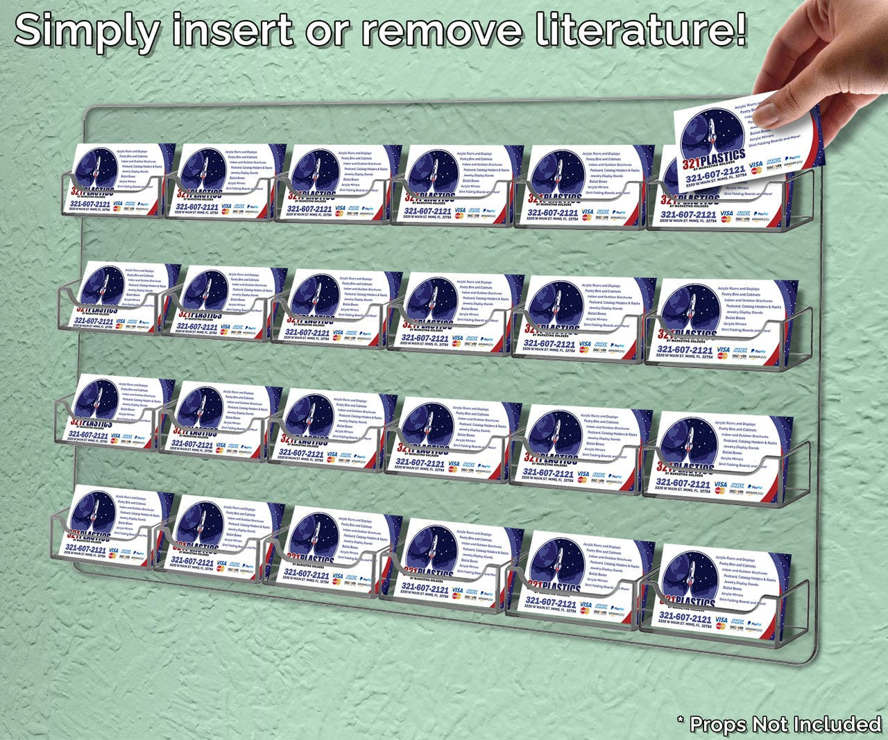 24 Pocket Hanging Business Card Holder