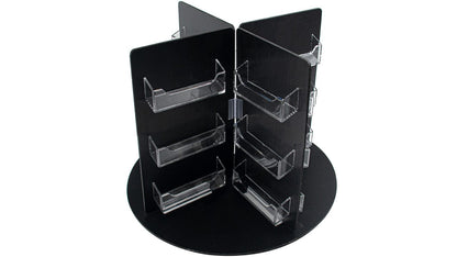 Rotating Business Card Organizer Rack 24 Pocket Display Holder