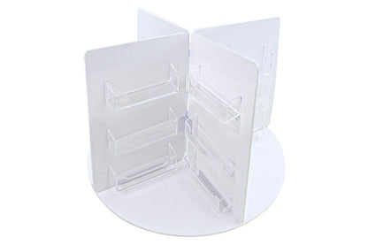 Rotating Business Card Organizer Rack 24 Pocket Display Holder
