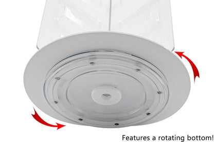 Rotating Business Card Organizer Rack 24 Pocket Display Holder