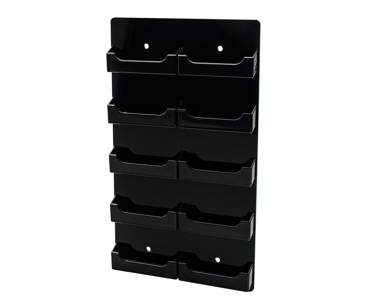 Business and Gift Card Display Rack Take One in Black