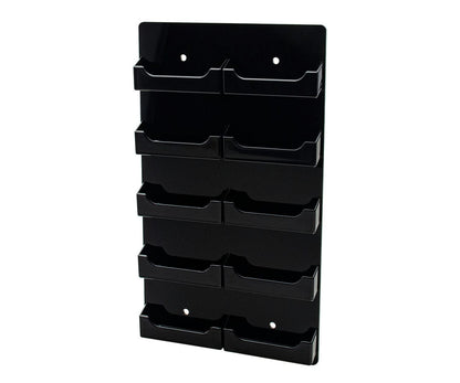 Business and Gift Card Display Rack Take One in Black