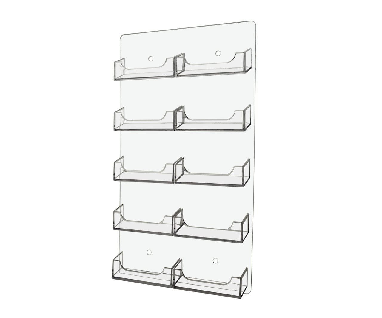 10 Pocket Wall Mount Business Card Holder