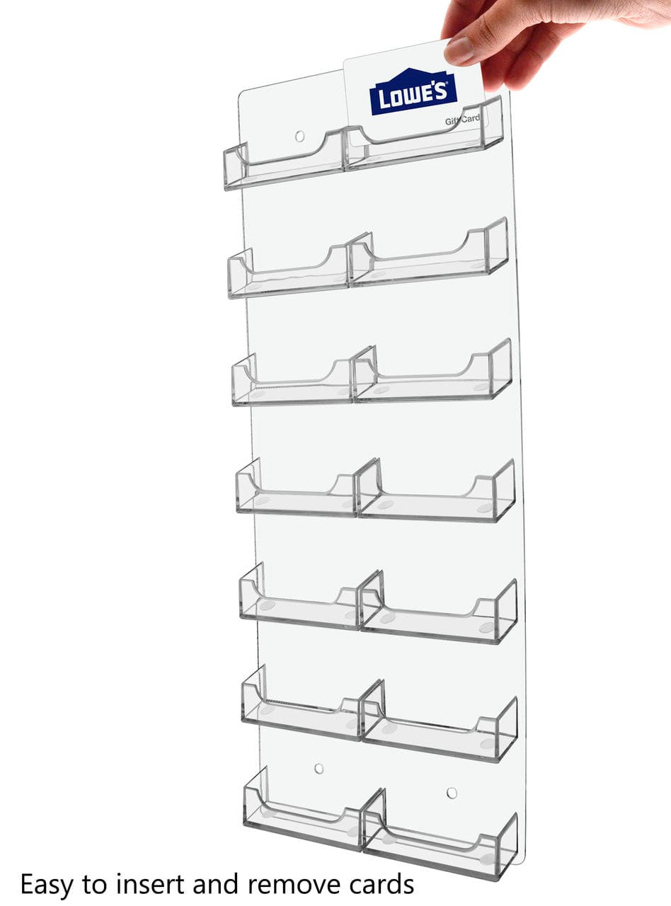 14 Pocket Hanging Business Card Holder