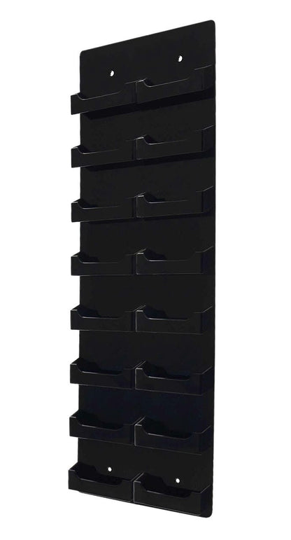 Black on Black sixteen Pocket Contact Gift Card Holder black