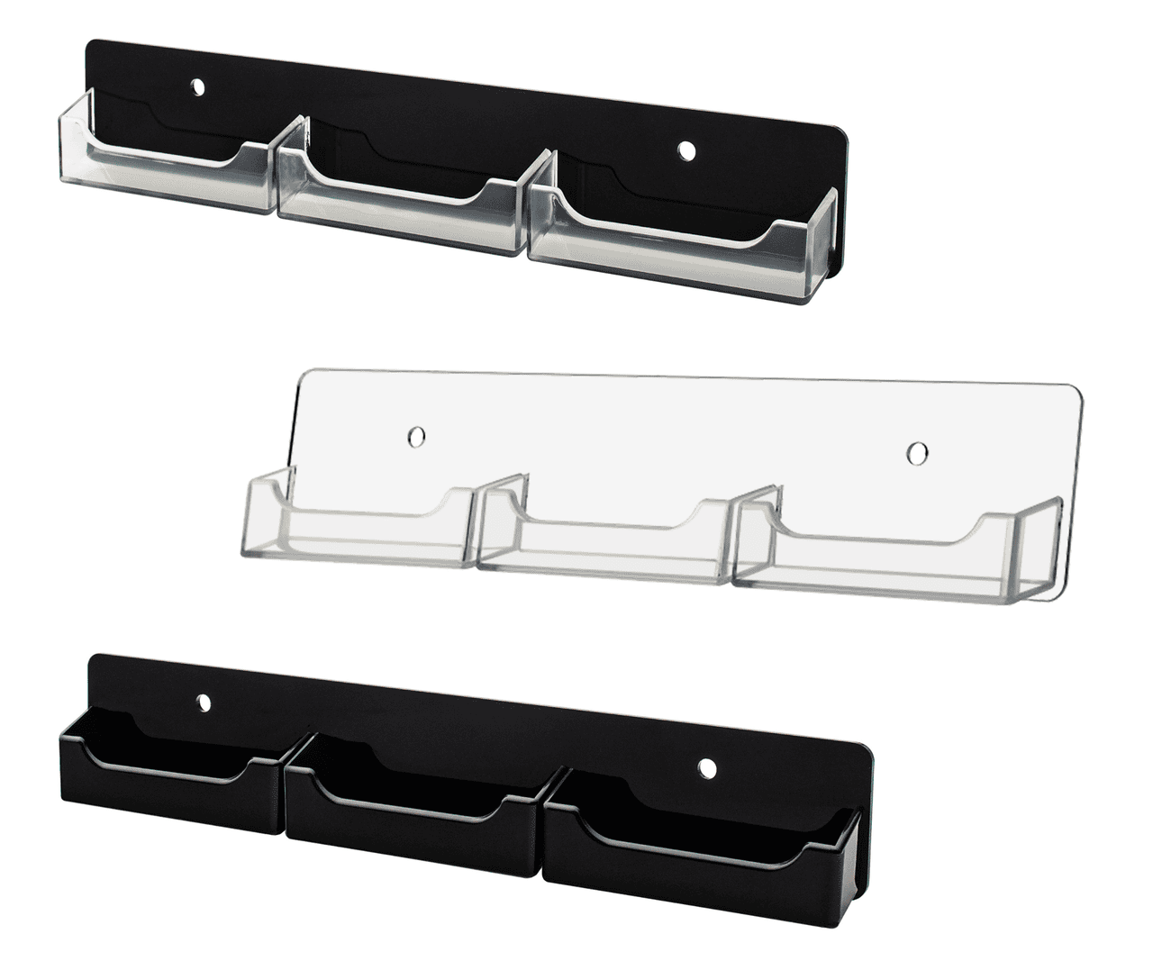 3 Pocket Hanging Business Card Holder