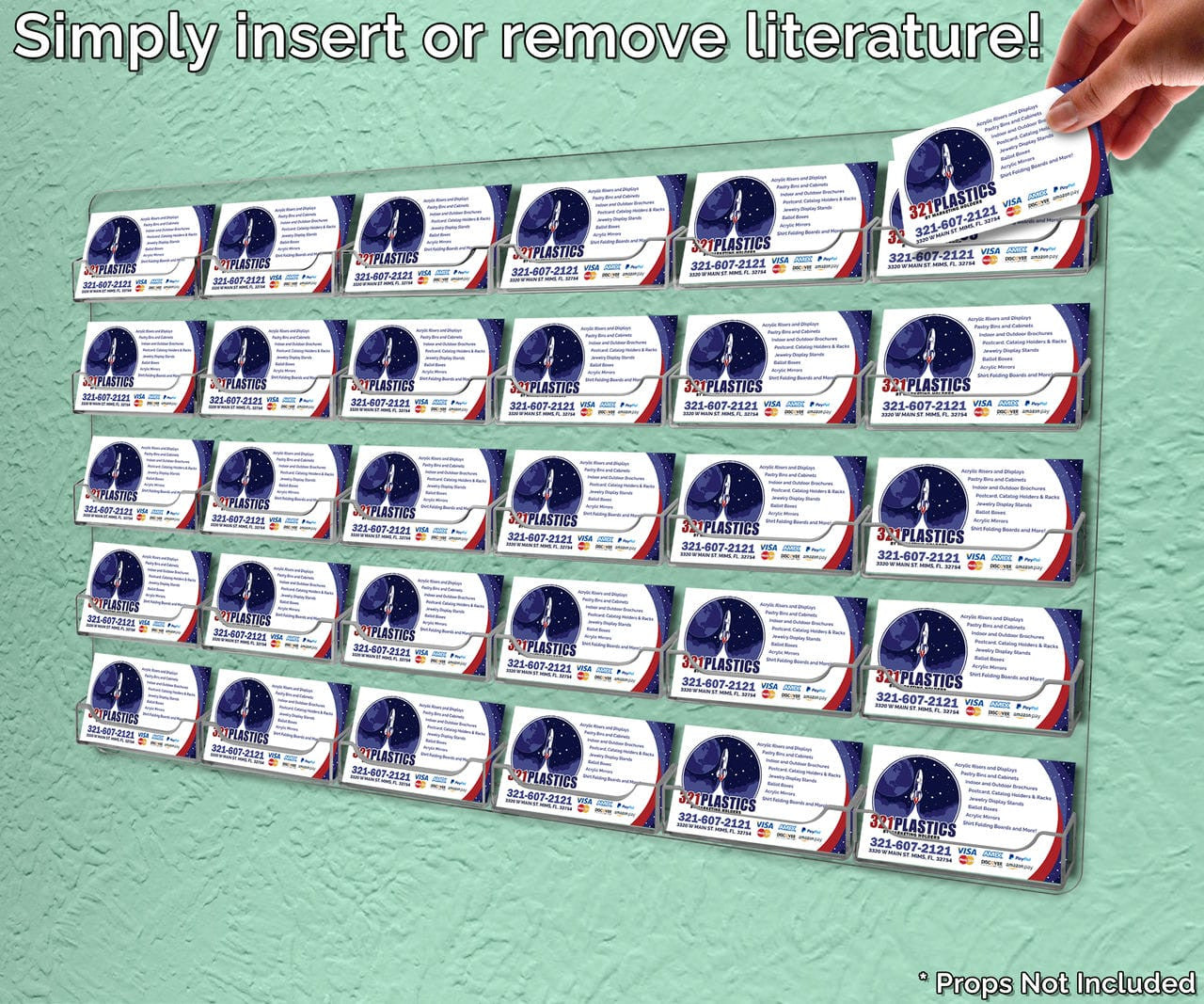 30 Pocket Hanging Business Card Holder