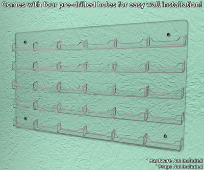 Comes with four pre drilled holes for easy wall installation