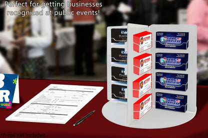 Rotating Gift Card Appointment Reminder Organizer 32 Slot Holder