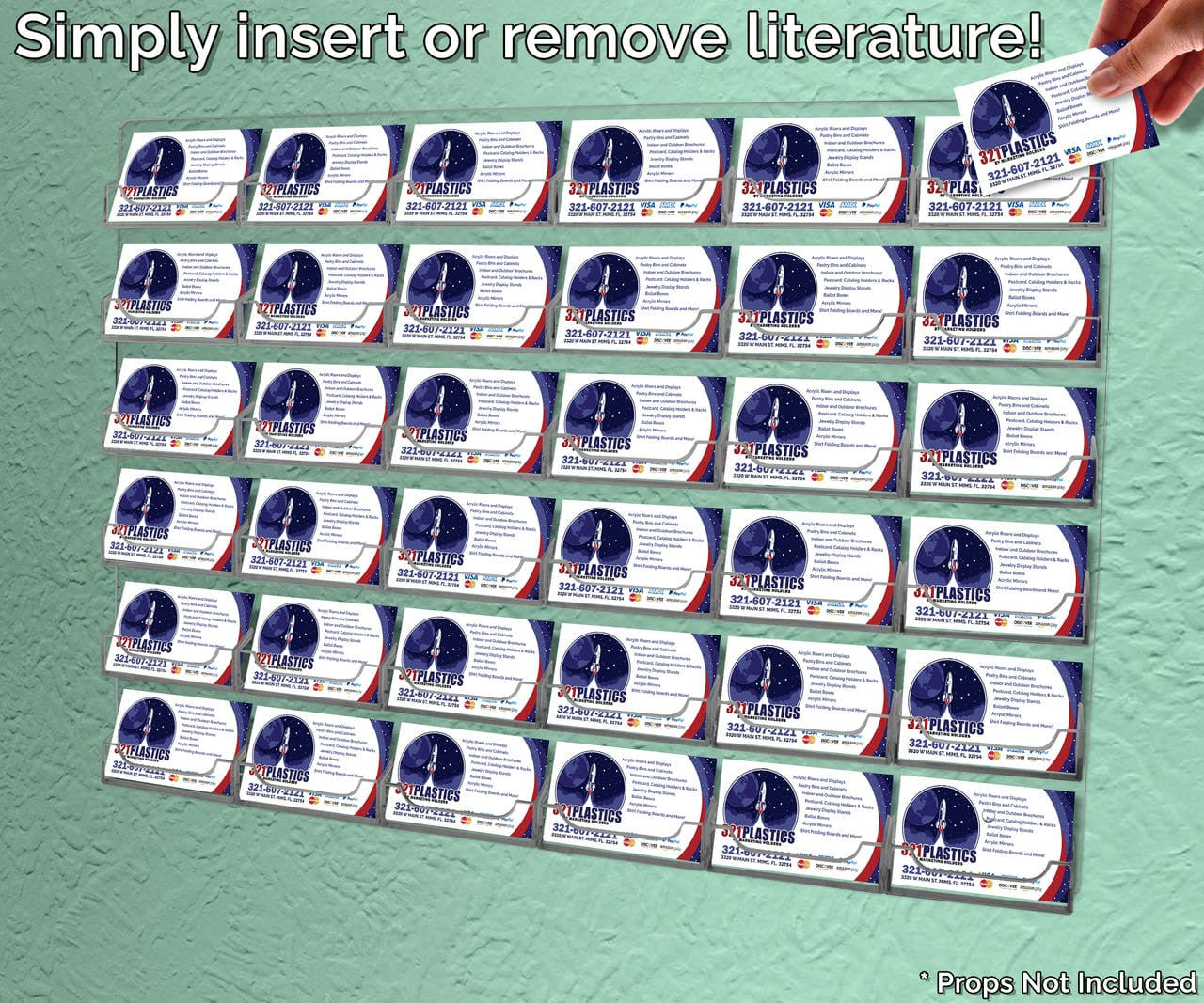 Simply insert or remove literature