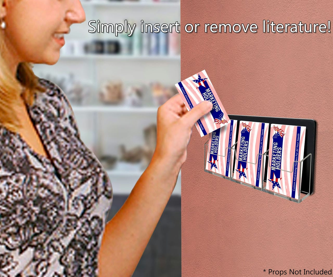 Simply insert or remove literature