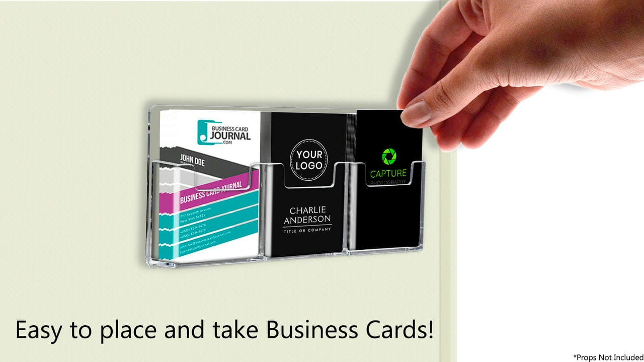 Three Vertical Pocket Display