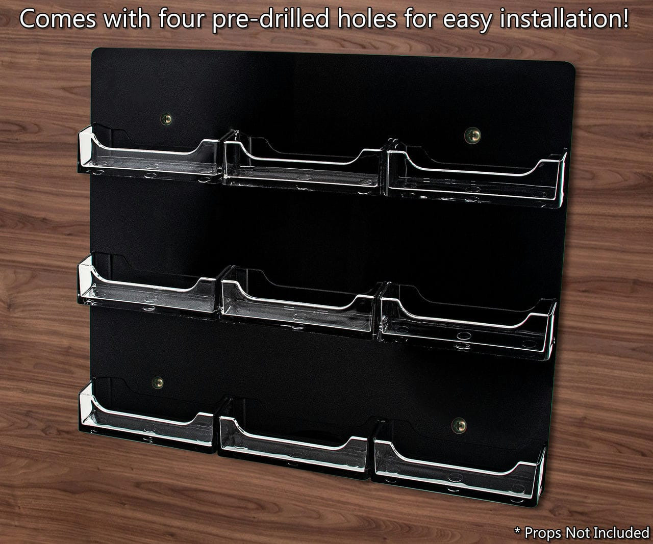 Comes with four pre drilled holes for easy installation