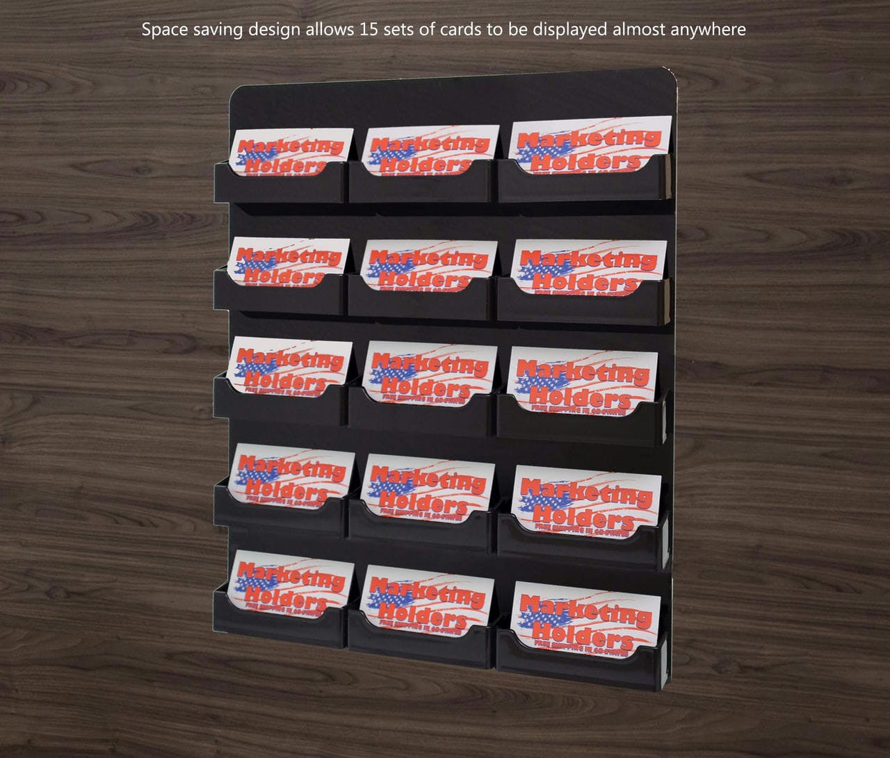 Fifteen Pocket Business Gift Card Organizer Wall Mount