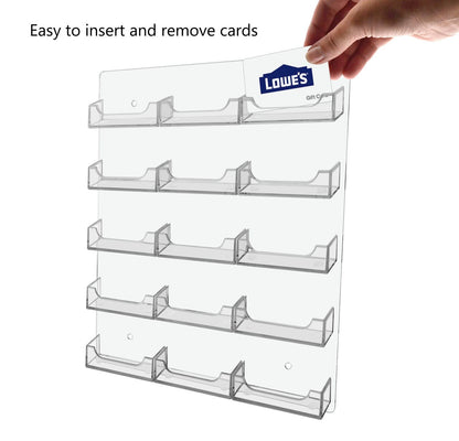 15 Pocket Hanging Business and Gift Card Holder