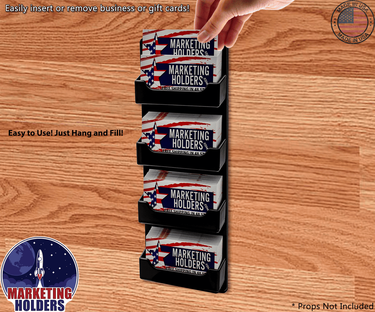 Take A Card Rack Black and Black