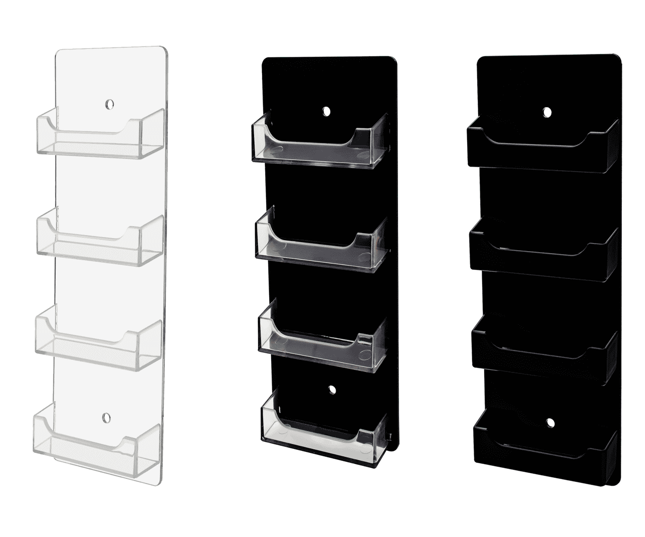 Clear on Clear Clear on Black Black on Black Gift Card Business Card