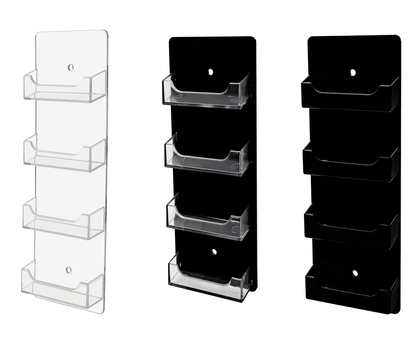 Clear on Clear Clear on Black Black on Black Gift Card Business Card