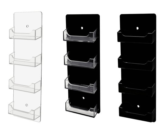 Clear on Clear Clear on Black Black on Black Gift Card Business Card