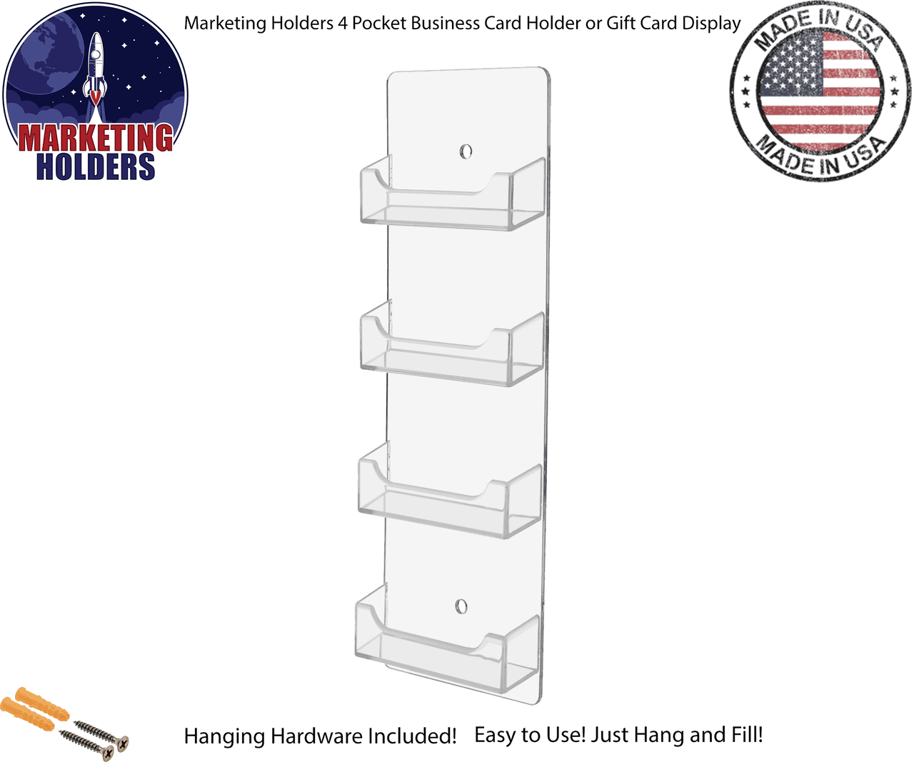 Multi Pocket Display for Gift Cards