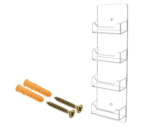 Four Pocket Business Card Holder with Hardware