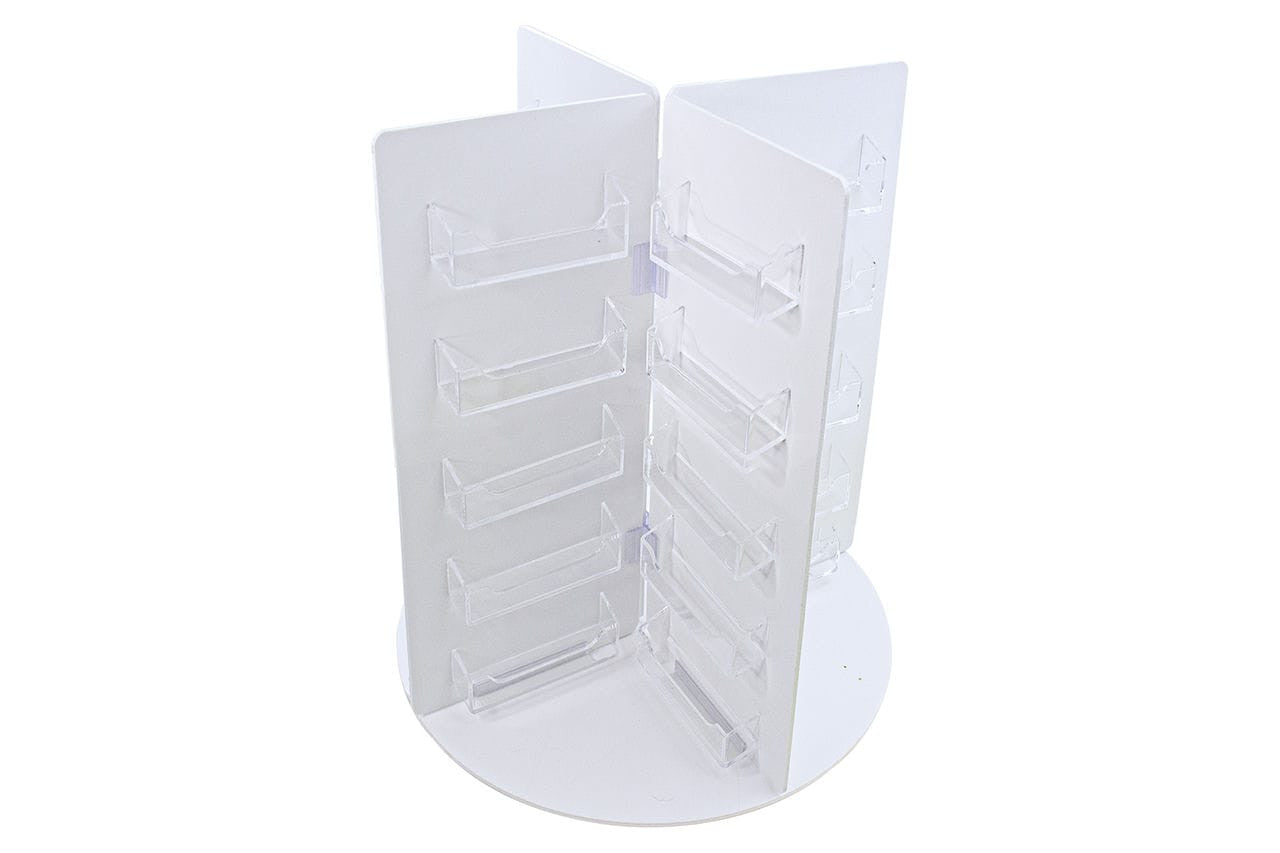 Business Card Holder 40 Pocket Rotating Countertop Display