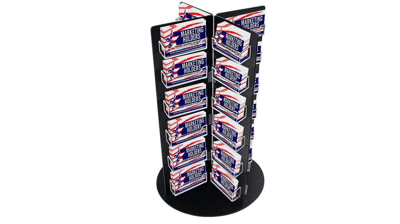 48 Pocket Business Card Rotating Tower Tabletop Display Stand