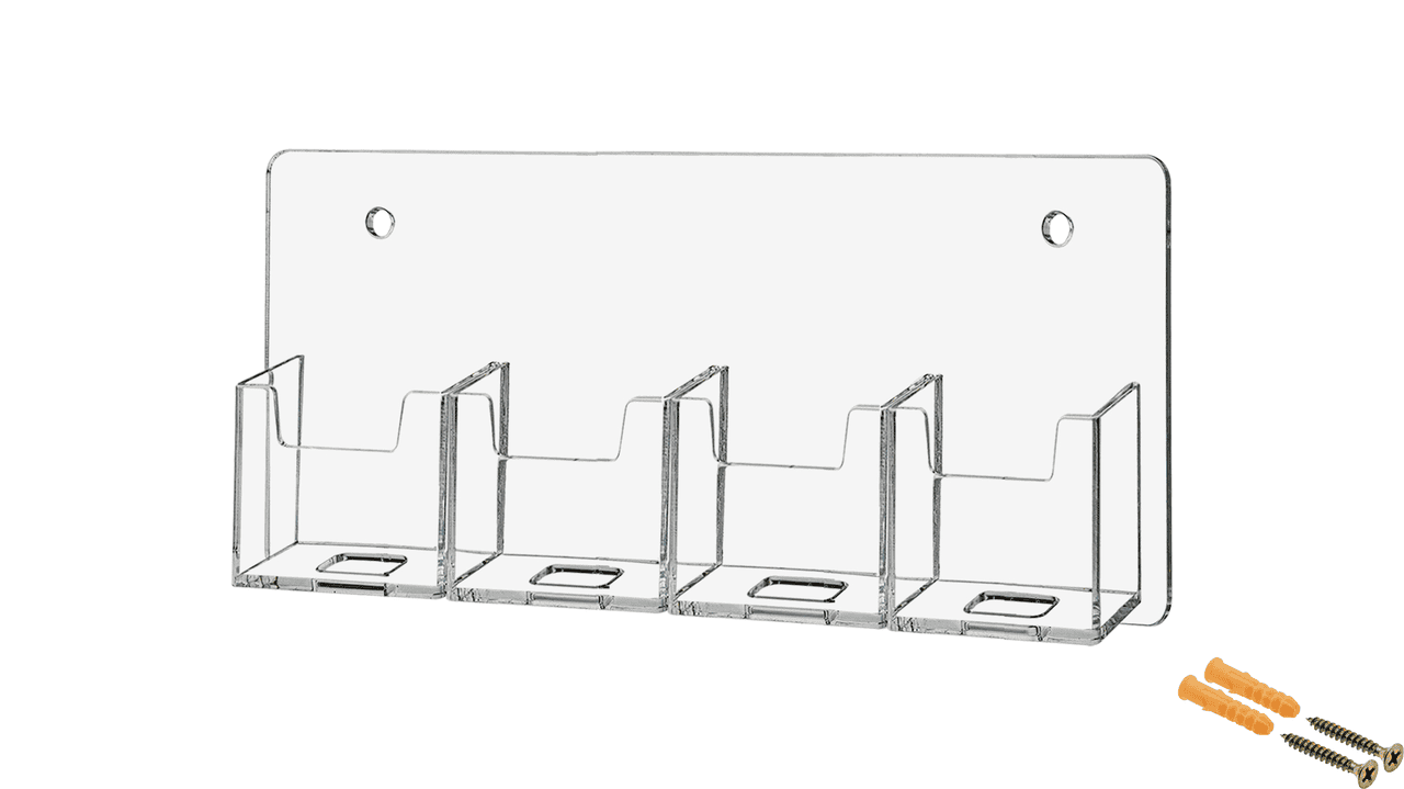 4 Pocket Hanging Vertical Business Card Holder