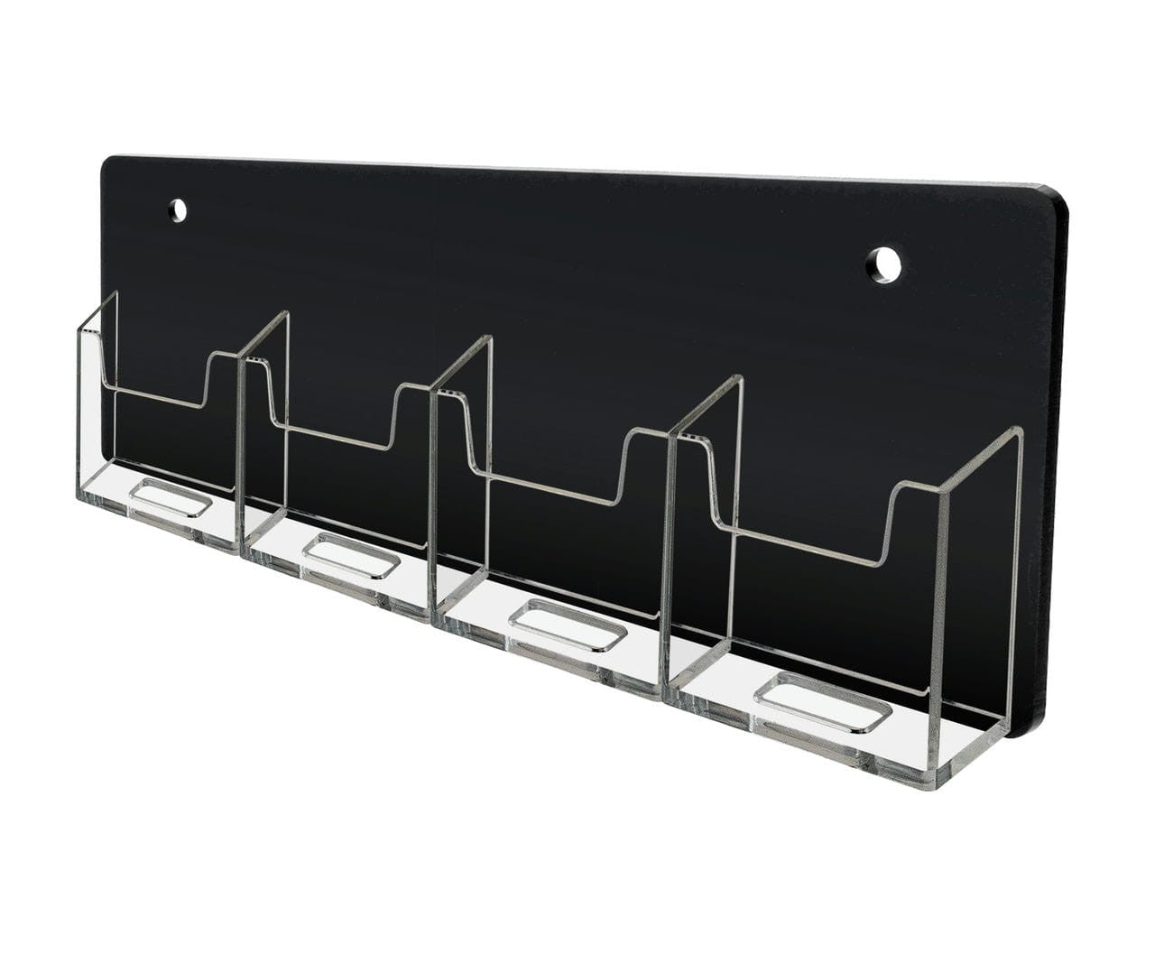 Slot Wall Mount Holder Clear Black standard view
