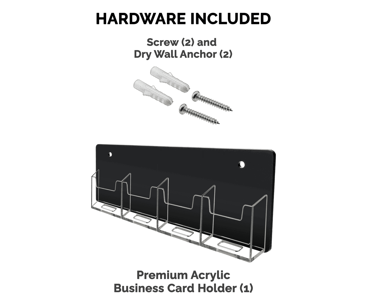 4 Pocket Hanging Vertical Business Card Holder