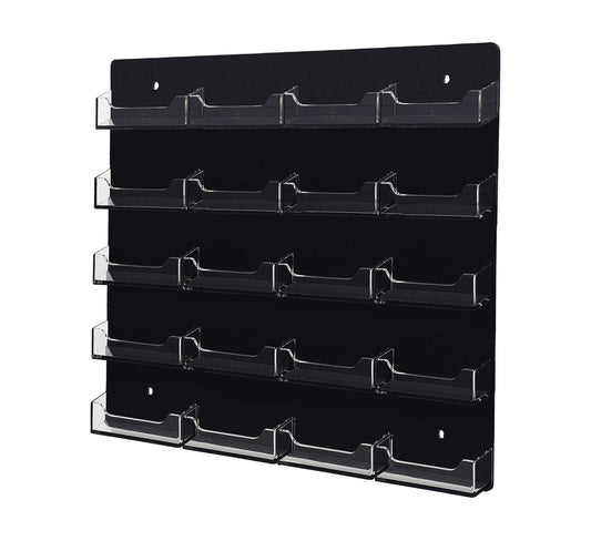 20 Pocket Wall Mount Business Card Holder