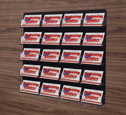 20 Pocket Wall Mount Business Card Holder