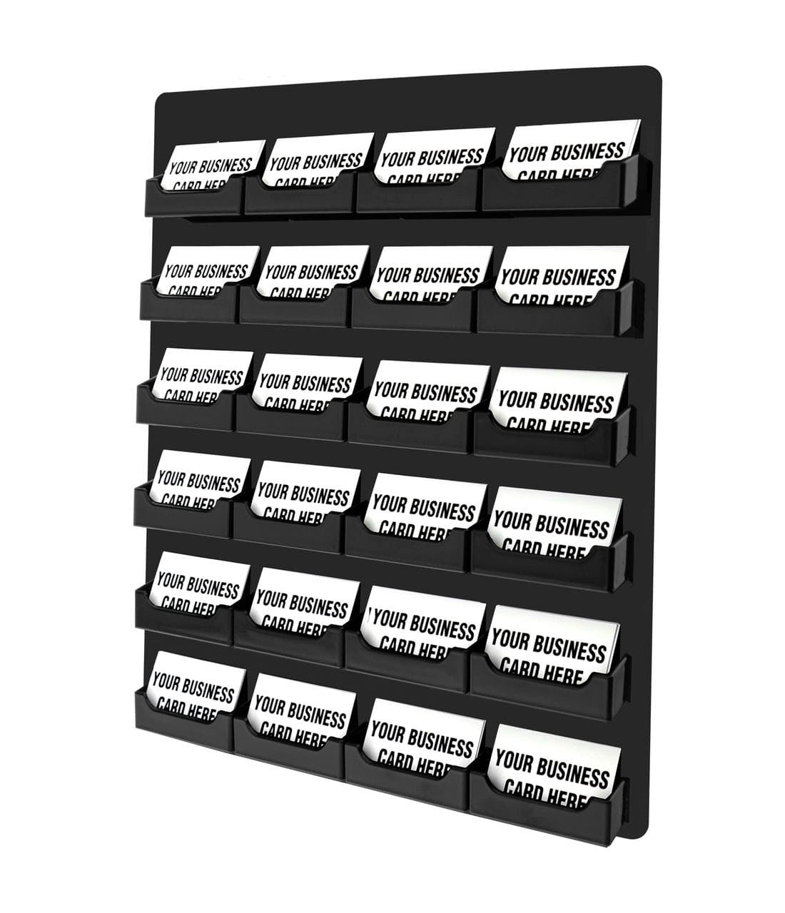 24 Pocket Wall Mount Business Card Holder