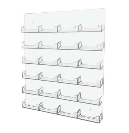 24 Pocket Wall Mount Business Card Holder
