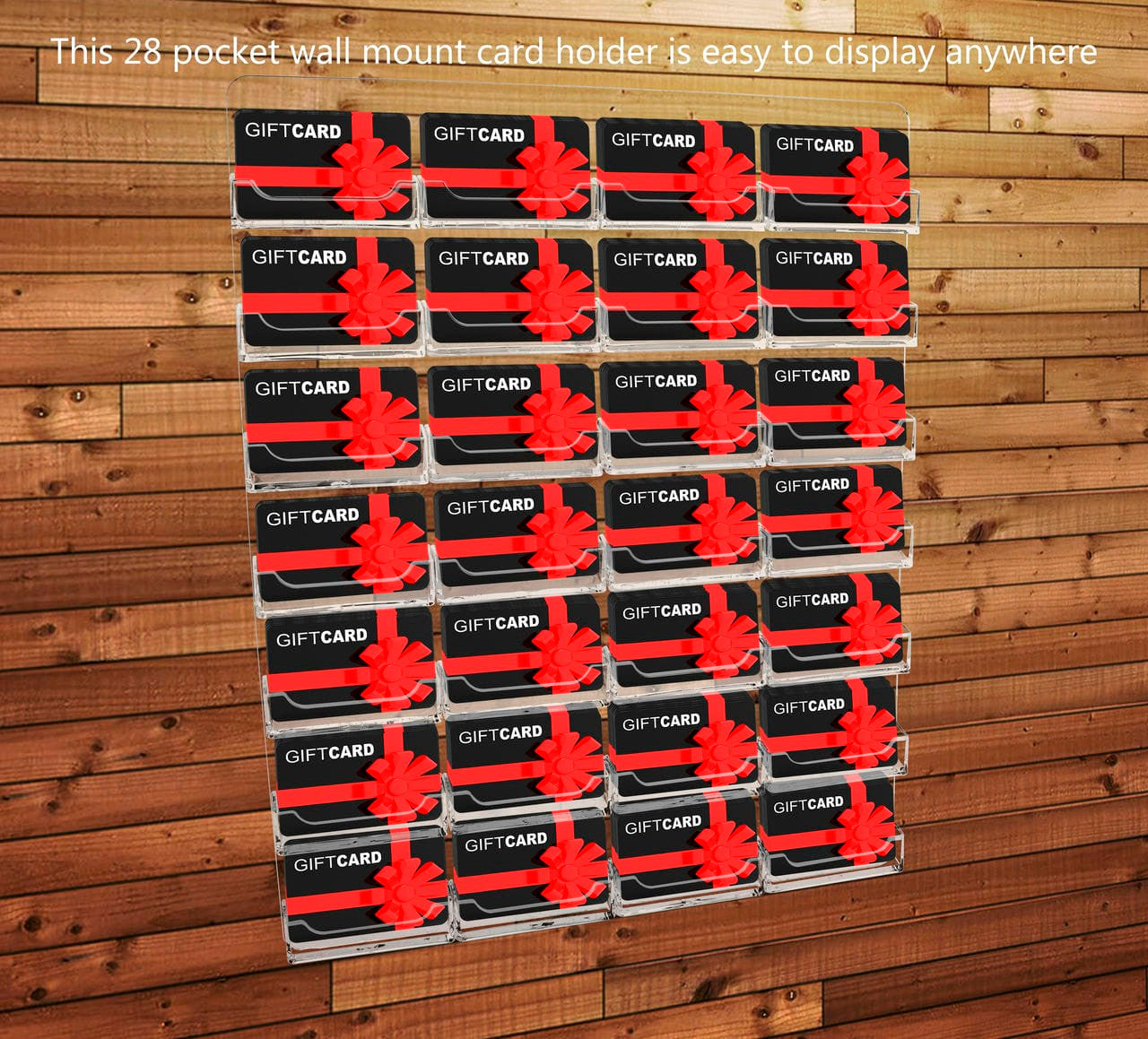 28 Pocket Hanging Business Card Holder