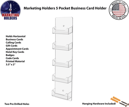 Wall Mount Business Card Holder