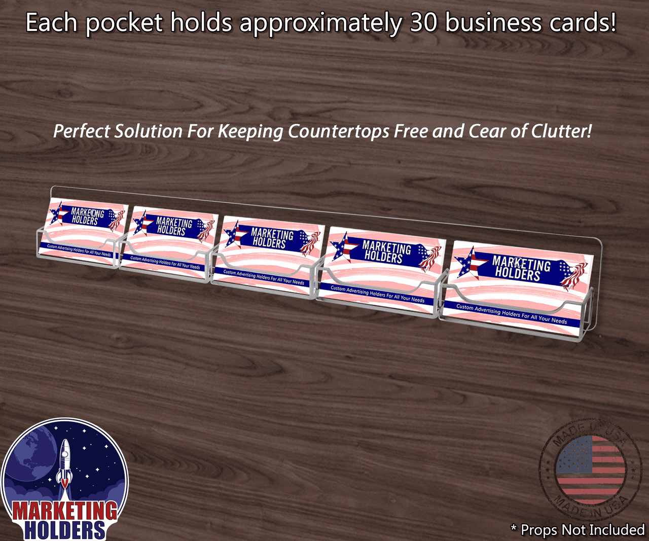 Five Pocket Business Card Holder