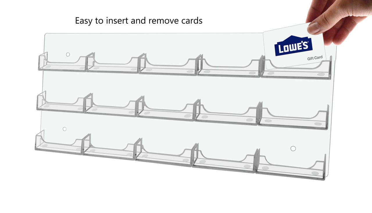 15 Pocket Hanging Business Card Holder