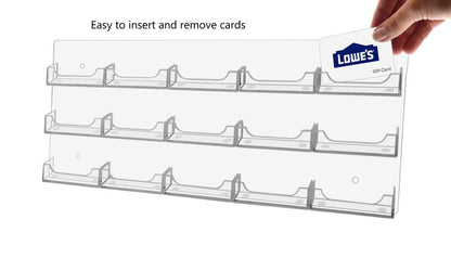 15 Pocket Hanging Business Card Holder
