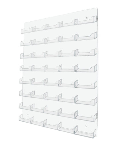 Forty Pocket Gift Card Retail Holder Card Display Contact Wall Mount Premium
