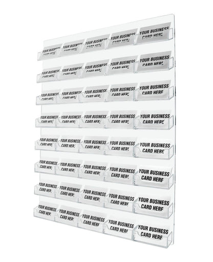 Forty pocket Gift Card Retail Holder Card Display Contact Wall Mount Premium