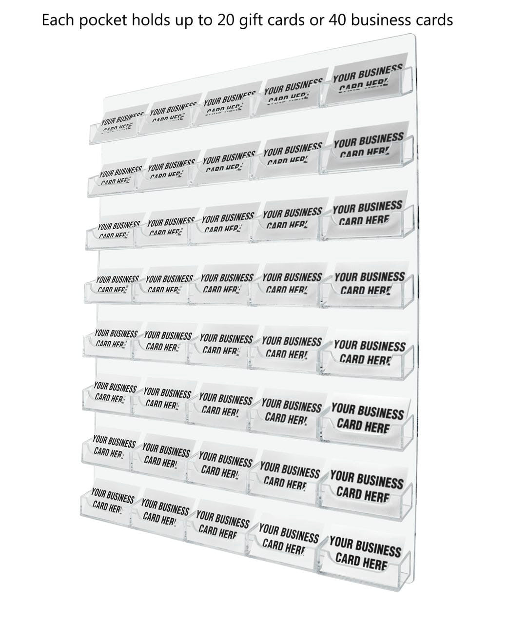 40 Pocket Hanging Business Card Holder