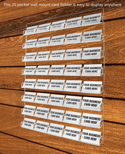 40 Pocket Hanging Business Card Holder