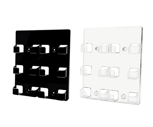 6 Pocket Business Card Display Rack Multi Slot Wall Mount