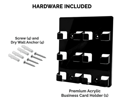 6 Pocket Business Card Display Rack Multi Slot Wall Mount